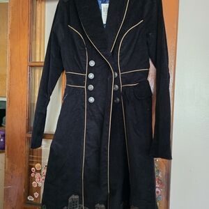 Blue Coat with Gold Trim and Button Details (Doctor Who Jacket)